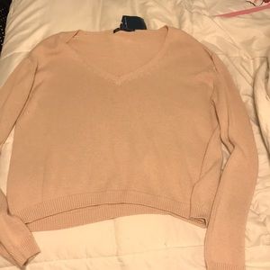 Brandy Melville pink cropped sweater